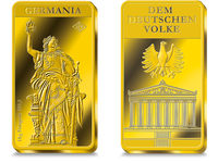 10 Gramm Premium-Goldbarren „Germania“