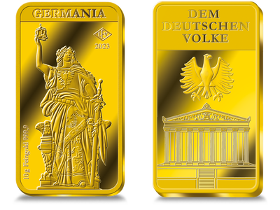 10 Gramm Premium-Goldbarren „Germania“