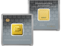 MDM Goldbarren 20g in Kapsel - Wichtig: kein Widerrufsrecht für Anlagemünzen und Barren