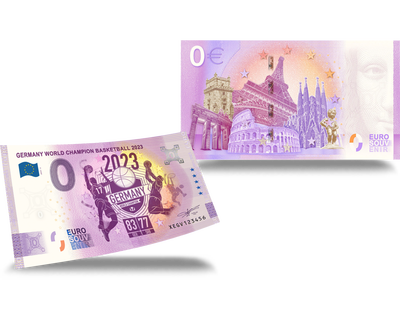 0-Euro-Banknote "Basketball-Weltmeister Deutschland"