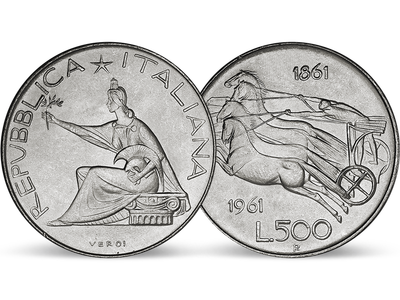 500 Lire - Italenische Silber-Gedenkmünze