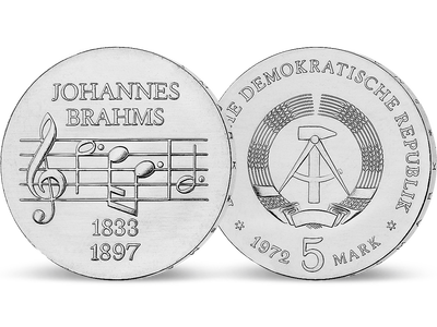 1972 - 75. Todestag Johannes Brahms