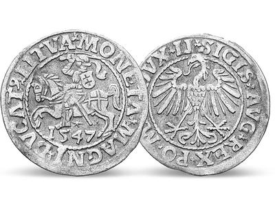 Vitys - der litauische Reiter − Litauen 1/2 Groschen1501-1569