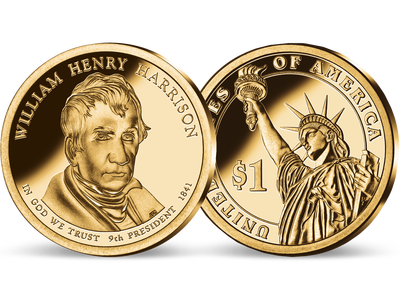 9. US-Präsidenten Dollar 'William Henry Harrison'