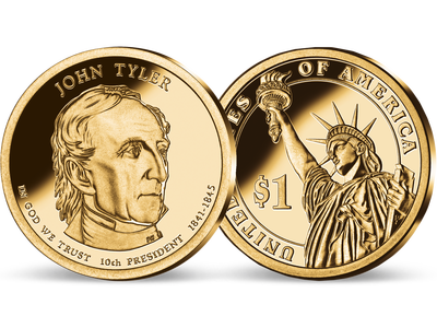 10. US-Präsidenten Dollar 'John Tyler'
