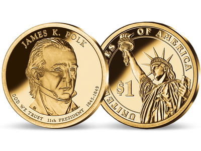 11. US-Präsidenten Dollar 'James Knox Polk'