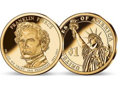 14. US-Präsidenten Dollar 'Franklin Pierce'