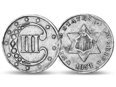 USA 3 Cent Type1 1851-1853