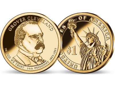 24. US-Präsidenten Dollar 'Grover Cleveland'