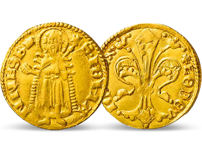 Ungarn prägt Gold aus Florenz − Ludwig I. Goldgulden 1342-1382