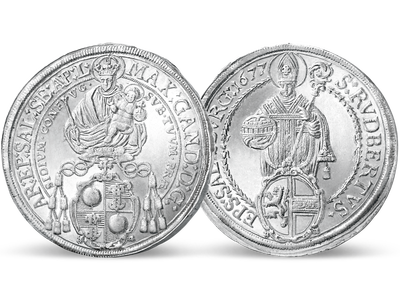 Der Madonnentaler mit St.Rudbertus – Salzburg Taler 1623-1709 vorzüglich