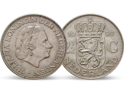 Niederlande 2 1/2 Gulden 1959-1966 Juliana