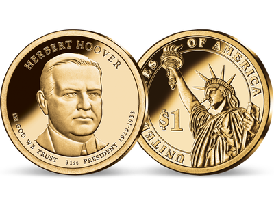 31. US-Präsidenten Dollar 'Herbert Hoover'