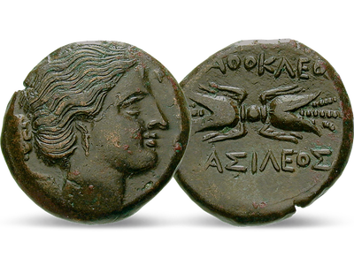 Das antike Sizilien wird lebendig − Syrakus, Bronze 306-289 v.Chr.