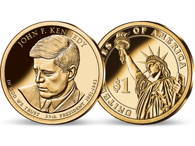 35. US-Präsidenten Dollar 'John F. Kennedy'