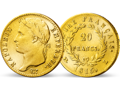 Napoleons Herrschaft der 100 Tage − Frankreich, 20 Gold-Francs 1815