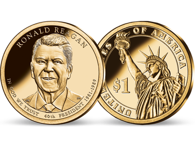 40. US-Präsidenten Dollar 'Ronald Regan'