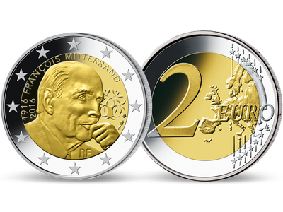 Frankreich 2016 'François Mitterrand' 2-Euro