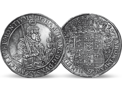 Ein Taler aus dem 30-jährigen Krieg − Sachsen, Reichstaler 1618-1648