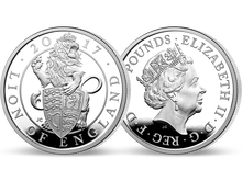 Die exklusiven Münzen 'The Queen's Beasts' aus Großbritannien
