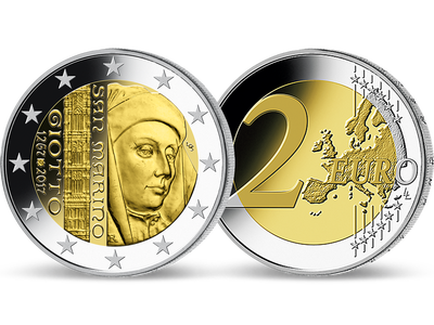 San Marino 2017 2 Euro Gedenkmünze 2017 '750. Jahrestag der Geburt von Giotto'