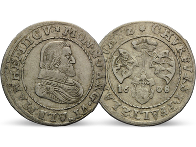 Pfalz-Simmern 1/4 Gulden zu 6 1/2 Albus 1608 Friedrich IV.