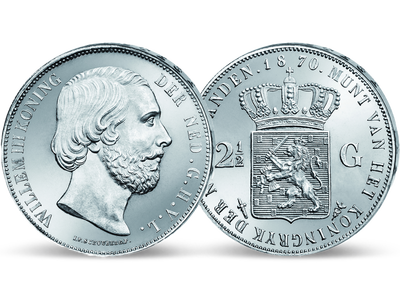 Niederlande 2 1/2 Gulden 1849-1874 Wilhelm III.
