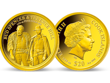 Die 1/10-Unzen-Goldmünze „170 Jahre Bud Spencer & Terence Hill“