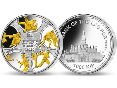 Die einzige 3-Unzen-Silber-Gedenkmünze zu den Olympischen Spielen 2020!