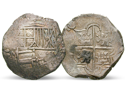 Schiffsgeld aus dem Silber Lateinamerikas – Spanien 4 Reales Philipp III.