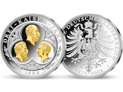 3-Unzen-Silberprägung „150 Jahre Deutsches Kaiserreich“