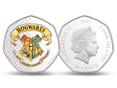Offizielle HARRY-POTTER™-Gedenkmünze „Hogwarts“!