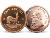 Südafrika 2021: Krügerrand-Goldmünze, 2 Unzen, PP