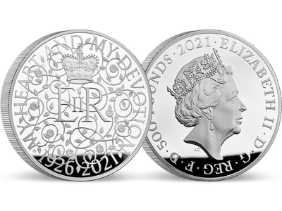 Großbritannien 2021: 1 Kilo Silbermünze zum 95. Geburtstag der Queen