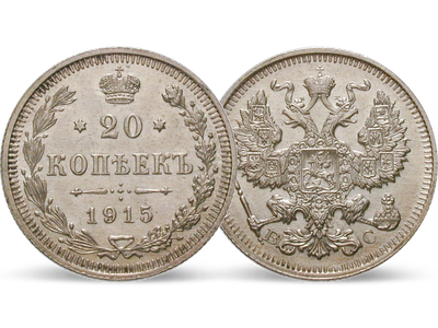 Russland 20 Kopeken 1901-1917 Nikolaus II.