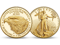 Jubiläums-Münze: 1 Unze Gold Eagle, 2021 mit neuem Adler-Motiv