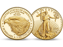 35 Jahre Gold Eagle - Jubiläums-Goldmünzen mit neuem Adlermotiv! 