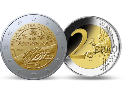 Andorra 2021: 2-Euro-Gedenkmünze 