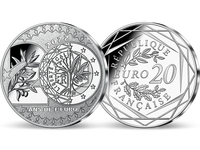 20 Jahre Euro: Frankreich 20-Euro-Jubiläums-Silbermünze 2022
