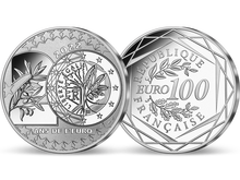20 Jahre Euro: Frankreich 20- und 100 Euro-Jubiläums-Silbermünzen 2022
