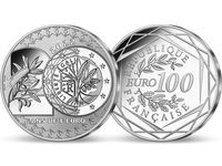 20 Jahre Euro: Frankreich 100 Euro-Jubiläums-Silbermünze 2022