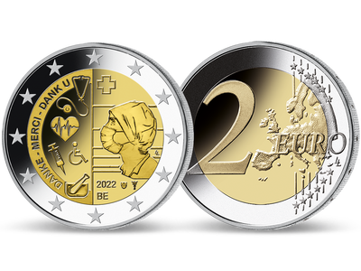 Belgien 2022: 2 Euro-Gedenkmünze 
