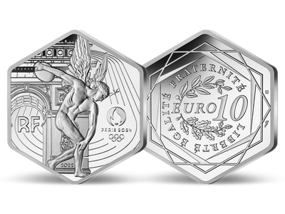 Frankreichs Hexagon-Silbermünze „Genius“ zu Paris 2024! 
