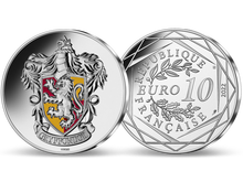 Magisches Highlight für jede Sammlung: die neue offizielle 10-Euro-Silber-Gedenkmünze Frankreichs „HARRY POTTER™ – Gryffindor™“ 2022 mit brillanter Farbveredelung!
