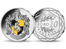 Magisches Highlight für jede Sammlung: die neue offizielle 10-Euro-Silber-Gedenkmünze Frankreichs „HARRY POTTER™ – Hufflepuff™“ 2022 mit brillanter Farbveredelung!