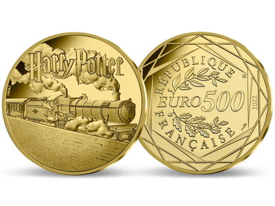 Frankreichs 500-Euro-Goldmünze „HARRY POTTER™ – Hogwarts-Express“ 2022