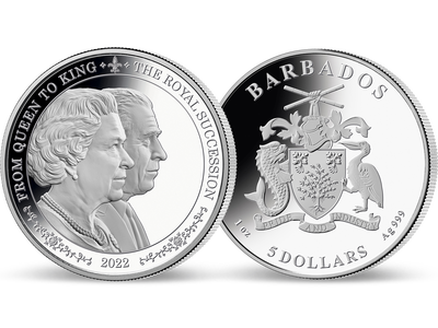 Queen Elizabeth II. und King Charles III. – gewürdigt in 1 Unze Silber!