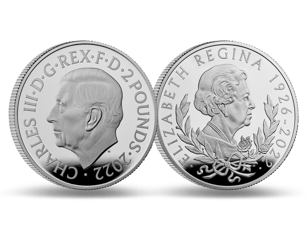 1-Unzen-Silber-Gedenkmünze zu Ehren von Queen Elizabeth II.