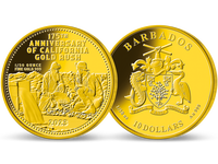 175 Jahre Kalifornischer Goldrausch - 1/50-Unzen-Gold-Gedenkmünze