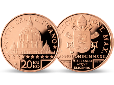 Vatikan 2022: 20 Euro Kupfer-Gedenkmünze 